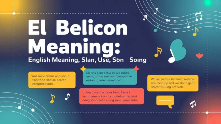 El Belicon Meaning: English Meaning, Slang Use, and Song Interpretation