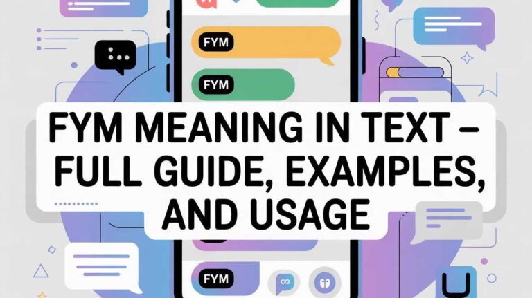 FYM Meaning in Text