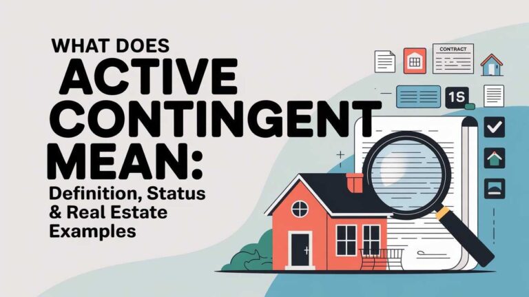 What Does Active Contingent Mean