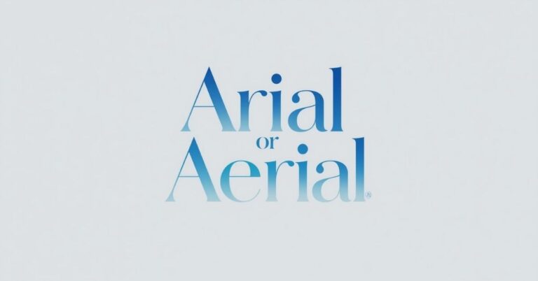 Arial or Aerial