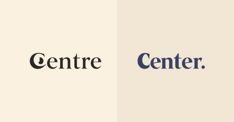Centre vs Center