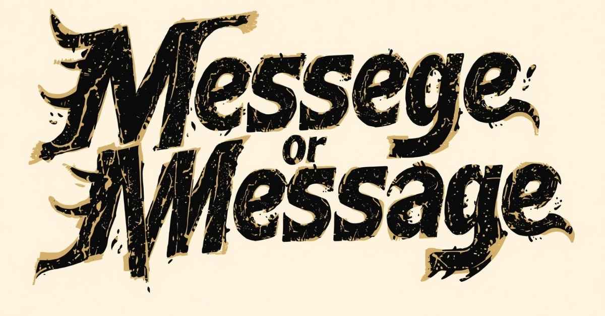 Messege or Message
