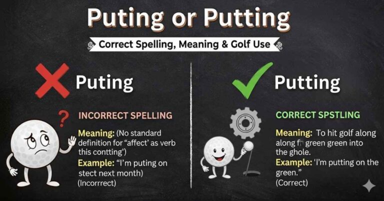Puting or Putting