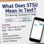 What Does STSU Mean in Text