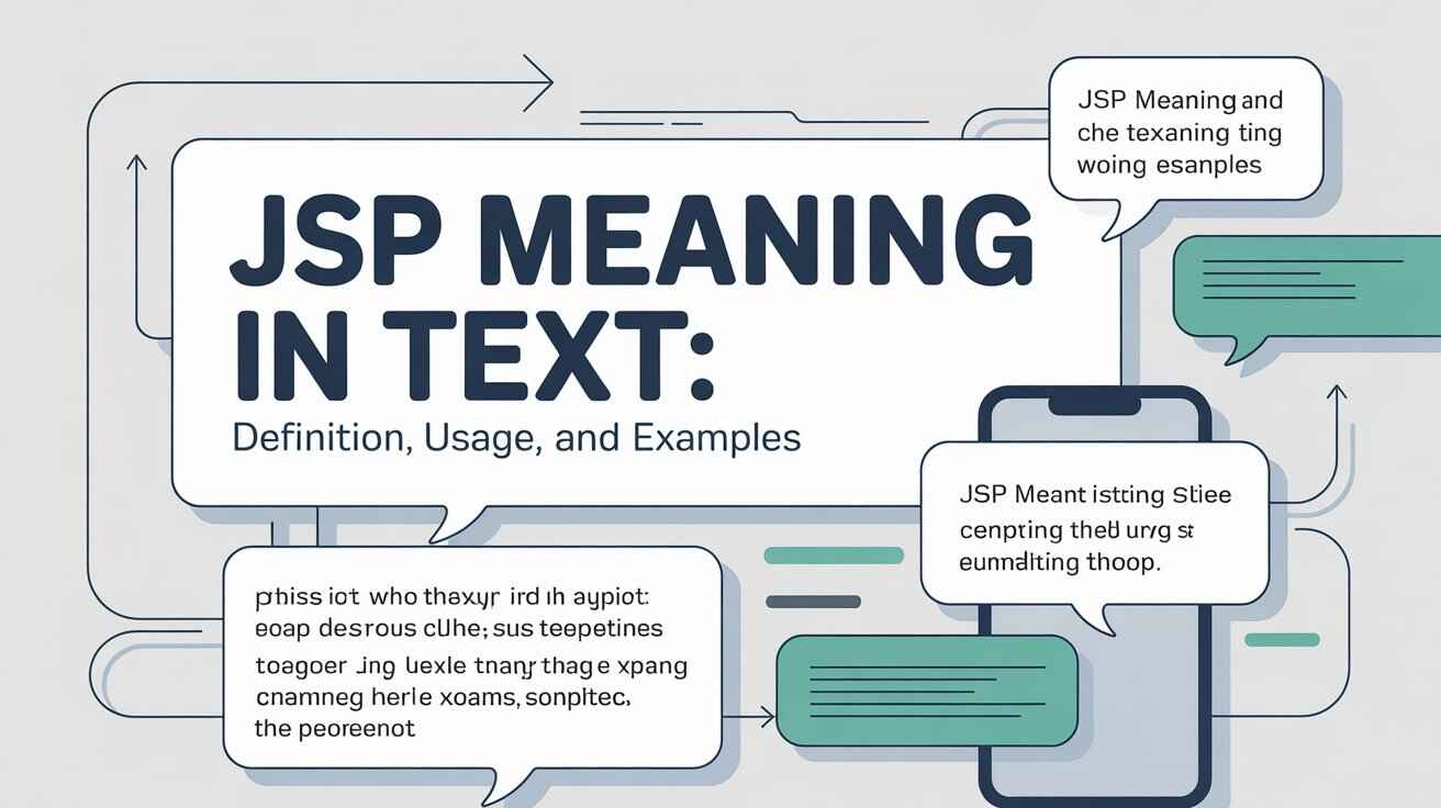 JSP Meaning in Text