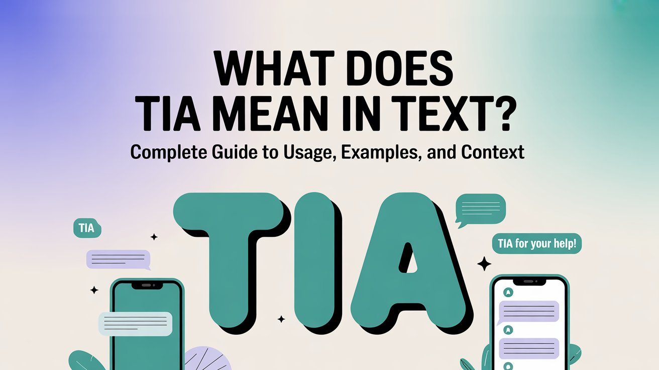What Does TIA Mean in Text?