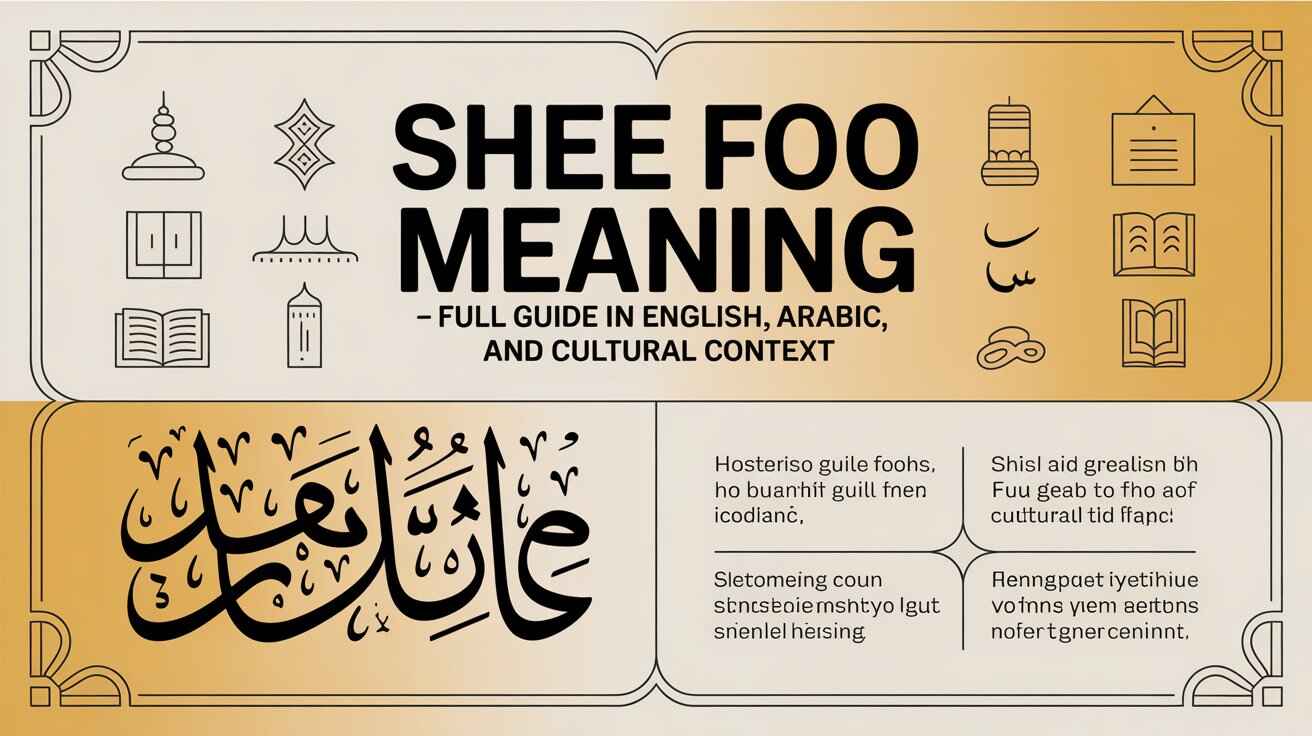 Shee Foo Meaning