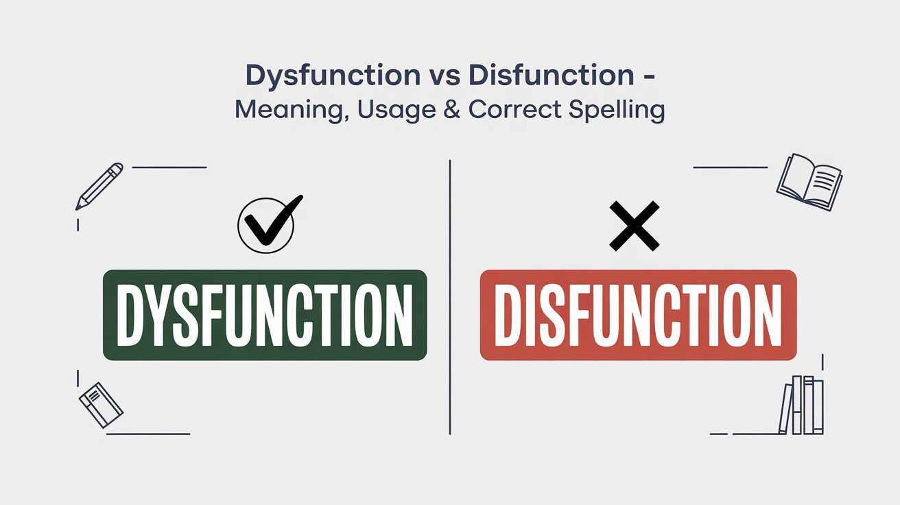 Dysfunction vs Disfunction