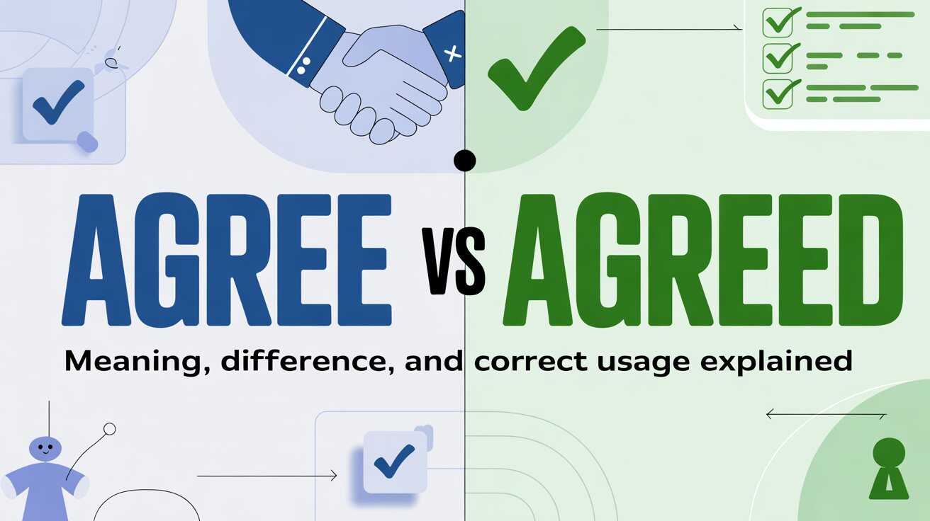 Agree vs Agreed