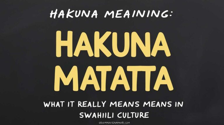 Hakuna Matata Meaning
