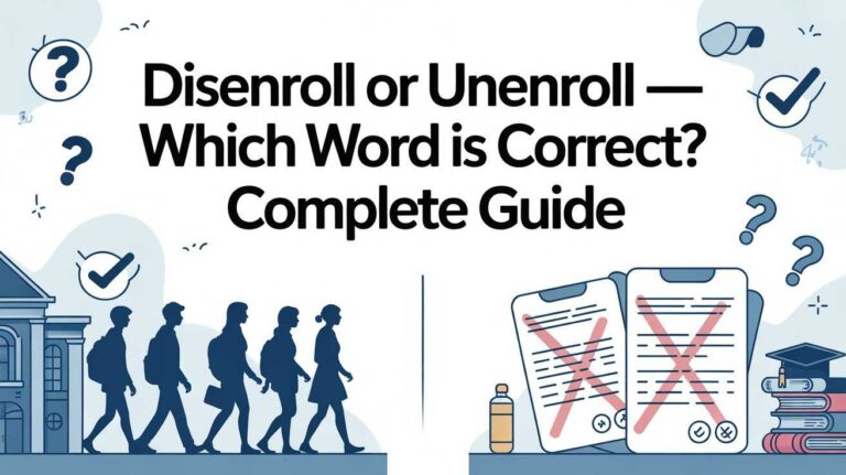 Disenroll or Unenrol