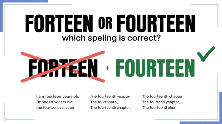 Forteen or Fourteen — Which Spelling Is Correct?