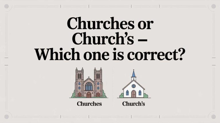 Churches or Church’s