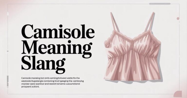 Camisole Meaning Slang
