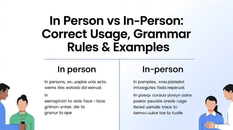 In Person vs In‑Person