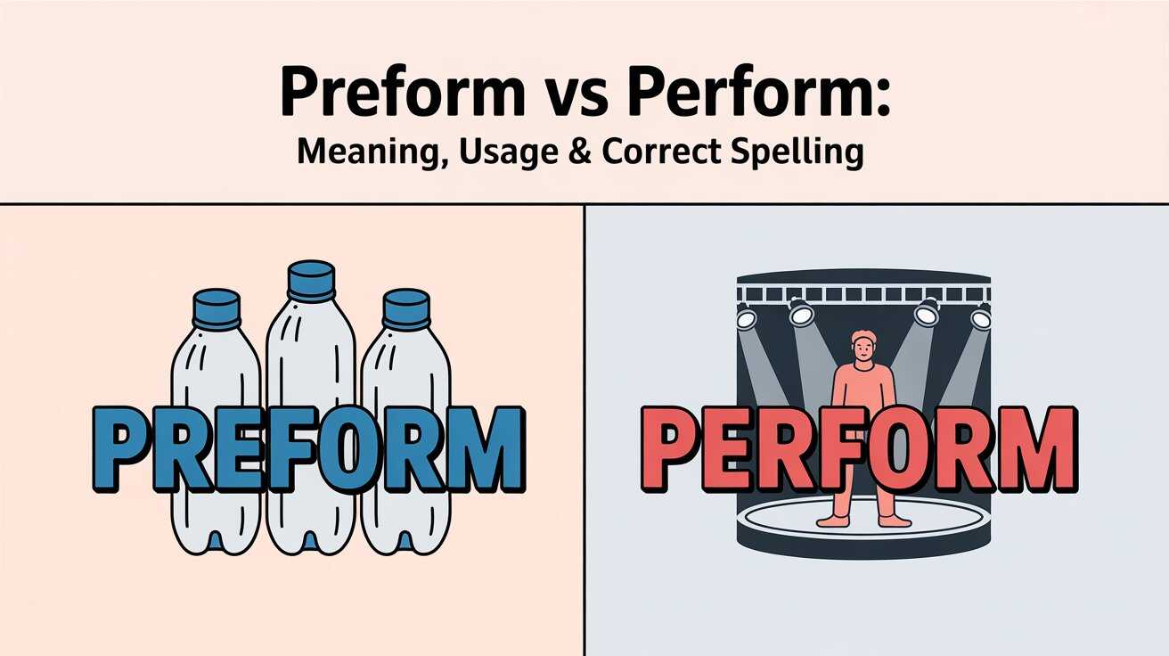 Preform vs Perform