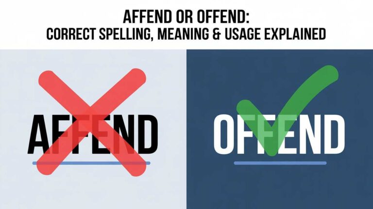 Affend or Offend