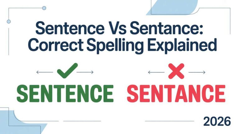 Sentence vs Sentance