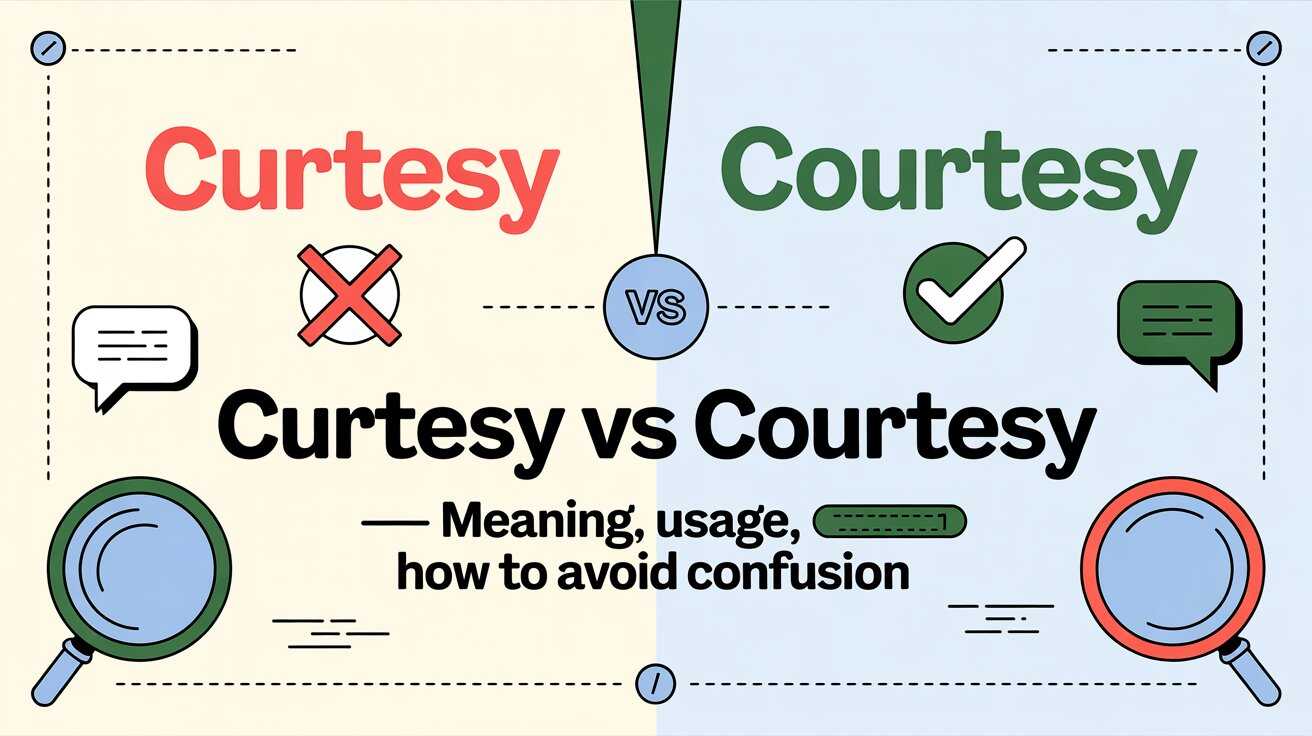 Curtesy vs Courtesy