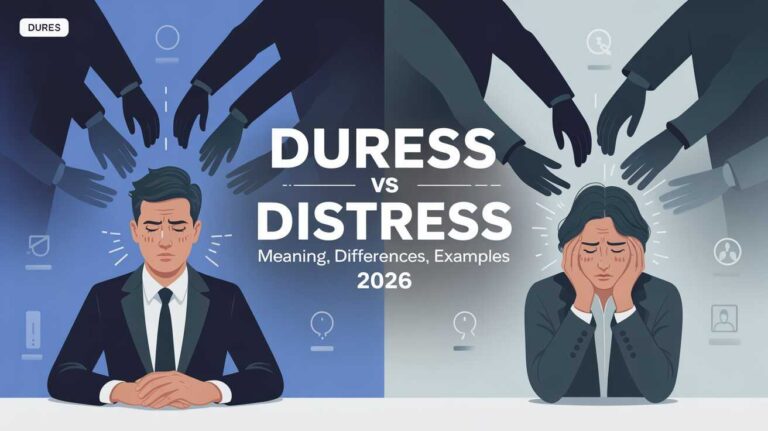 Duress vs Distress