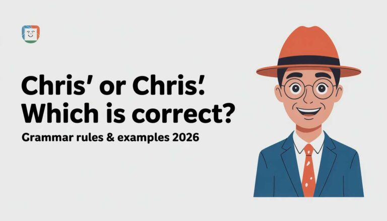 Chris' or Chris's