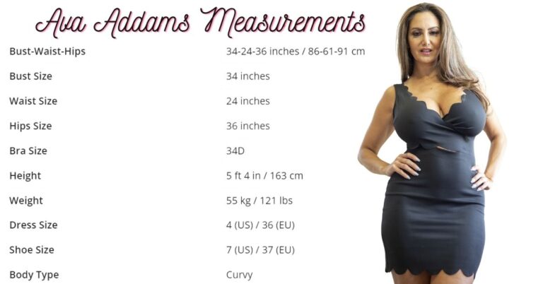Ava Addams Measurements