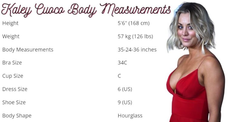 Kaley Cuoco Body Measurements